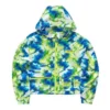 Veste à capuche décontractée camouflage « Vert Bleu »