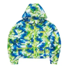 Veste à capuche décontractée camouflage « Vert Bleu »