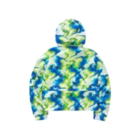 Veste à capuche décontractée camouflage « Vert Bleu »