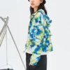 Veste à capuche décontractée camouflage « Vert Bleu »