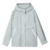 Veste à capuche décontractée tissée avec logo de la série Stroll « Gris »