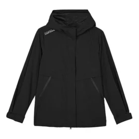 Veste à capuche décontractée tissée avec logo de la série Stroll « Noir »