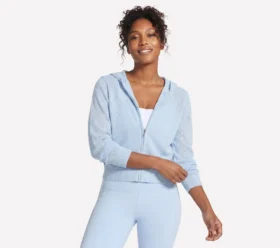 Veste à capuche et fermeture éclair intégrale Shine