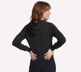 Veste à capuche et fermeture éclair intégrale Shine