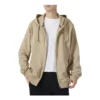 Veste à capuche et fermeture éclair intégrale « Tan »
