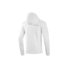 Veste à capuche et fermeture éclair intégrale « White Black »