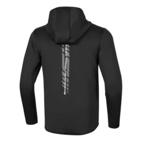 Veste à capuche et fermeture éclair à manches longues « Noir »