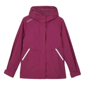 Veste à capuche tissée décontractée avec logo de la série Stroll « Burgundy »