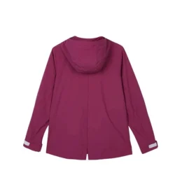 Veste à capuche tissée décontractée avec logo de la série Stroll « Burgundy »