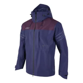 Veste à capuche tissée « Navy Burgundy »