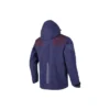 Veste à capuche tissée « Navy Burgundy »