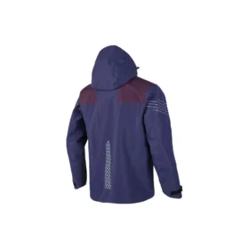 Veste à capuche tissée « Navy Burgundy »
