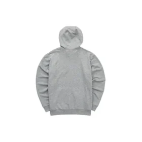 Veste à capuche zippée décontractée de la série Colorful « Grey White »