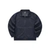 Veste à col zippé et imprimé intégral en relief « Noir Blanc »