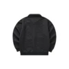 Veste à col zippé et imprimé intégral en relief « Noir Blanc »