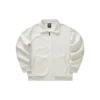 Veste à col zippé et imprimé intégral en relief « Noir Blanc »