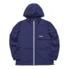 Veste coupe-vent à capuche légère et fine « Bleu Blanc »