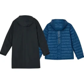 Veste décontractée à capuche 2-en-1 « Noir Bleu »