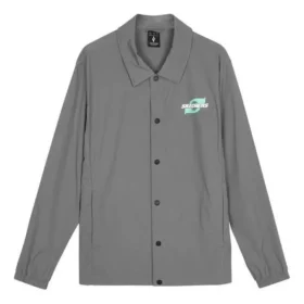Veste décontractée imprimée de lettres « Gris »