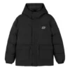 Veste de sport décontractée à capuche en tissu « Noir Blanc Vert »