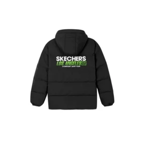 Veste de sport décontractée à capuche en tissu « Noir Blanc Vert »