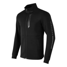 Veste de sport en tricot à col montant « Noir »