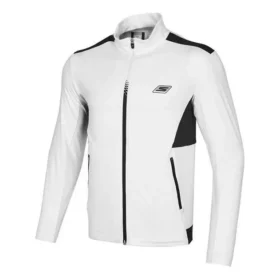 Veste de sport tissée avec lettres imprimées « Blanc Noir »