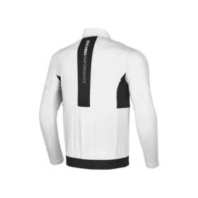 Veste de sport tissée avec lettres imprimées « Blanc Noir »