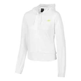 Veste de sport zippée à capuche en tricot avec logo de la série « White »