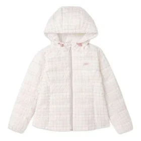 Veste en duvet à capuche compacte « White Black »
