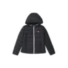 Veste en duvet à capuche compacte « White Black »