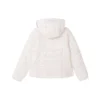 Veste en duvet à capuche compacte « White Black »