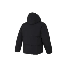Veste en duvet à capuche « Noir Blanc Rouge »