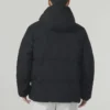 Veste en duvet à capuche « Noir Blanc Rouge »