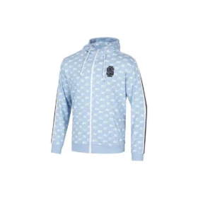 Veste en tricot à manches longues imprimée de lettres SKX « Gris Bleu Blanc »