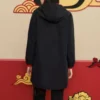 Veste longue décontractée de la série CNY « Noir Rouge »