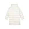 Veste matelassée à col montant et fermeture éclair, couleur unie « Blanc »