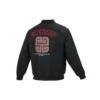 Veste matelassée réversible avec lettres brodées « Black Red »