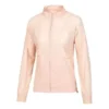 Veste unie à bandes latérales « Rose et blanc »