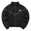 Veste zippée à imprimé cœur et lettres « Black »