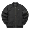 Veste zippée à motif uni « Noir »