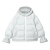 WMNS) Veste en duvet à capuche et fermeture éclair Skechers « Blanc »